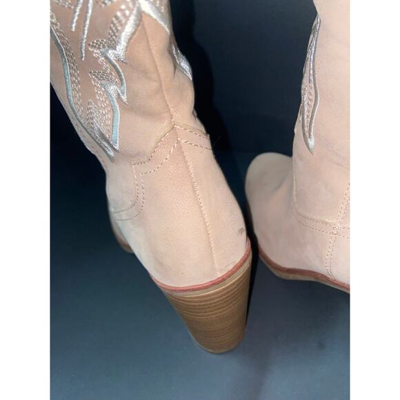 Autumn/Fall Tribal Women Coquette Retro Western Indie Rodeo Heels Boot Size 7 - Picture 5 of 8